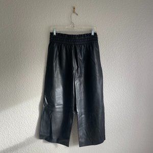 Zara - Faux Leather The Weekend Pants - Black - Women